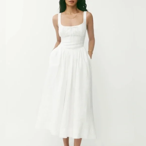 Reformation Balia Linen Dress - Picture 1 of 4